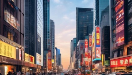 商业大道引领城市新引擎，推动经济活力，引领未来与潮流。